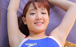 Azusa Tsukahara High-leg swimsuit blue legs-fetish false impression video simply