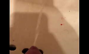 Taking a pee in the sink
