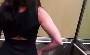 MILF Bends Over For Me in Elevator